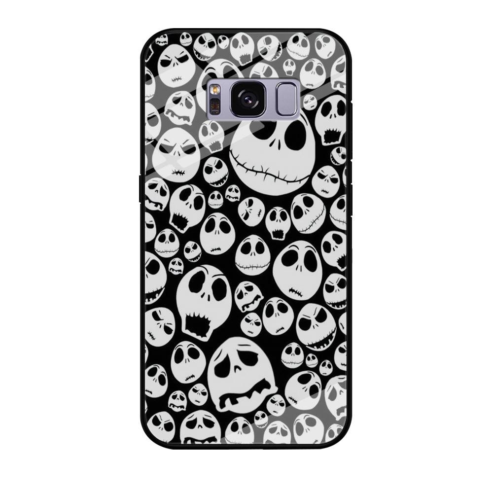 Lots of Face Doodle Samsung Galaxy S8 Case-Tempered Glass Case-Xtracase