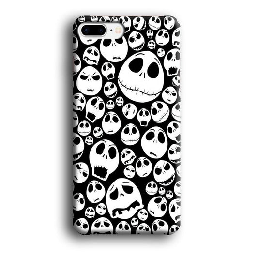 Lots of Face Doodle iPhone 8 Plus Case-Plastic / Full Wrap (3D Case)-Xtracase