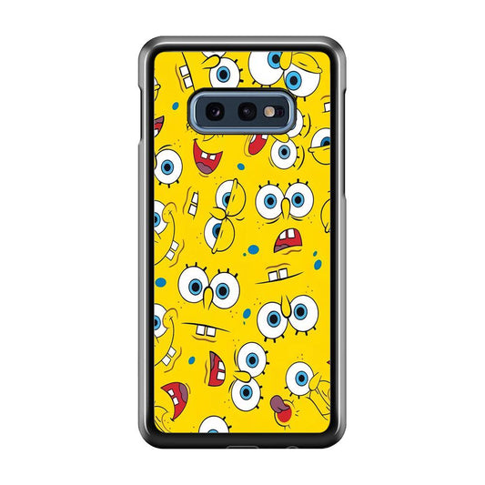 Lots of Face Spongebob Samsung Galaxy S10E Case-Plastic / Full Wrap (3D Case)-Xtracase