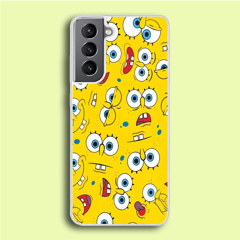 Lots of Face Spongebob Samsung Galaxy S21 Plus Case
