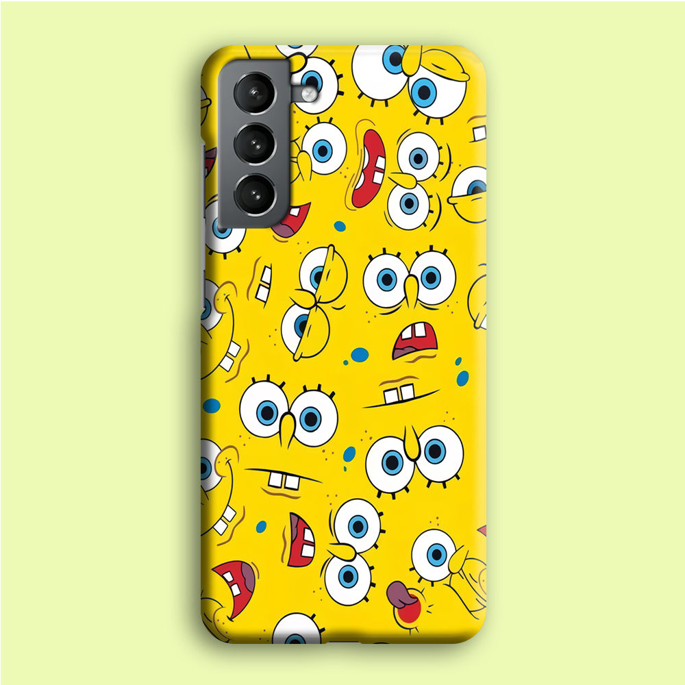 Lots of Face Spongebob Samsung Galaxy S21 Plus Case