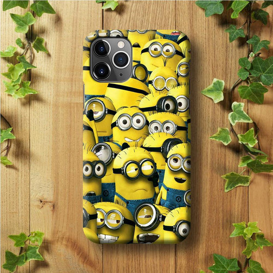 Lots of Minion iPhone 11 Pro Case-Plastic / Full Wrap (3D Case)-Xtracase