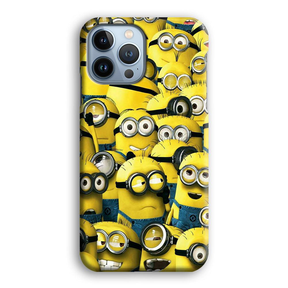 Lots of Minion iPhone 13 Pro Case-Plastic / Full Wrap (3D Case)-Xtracase