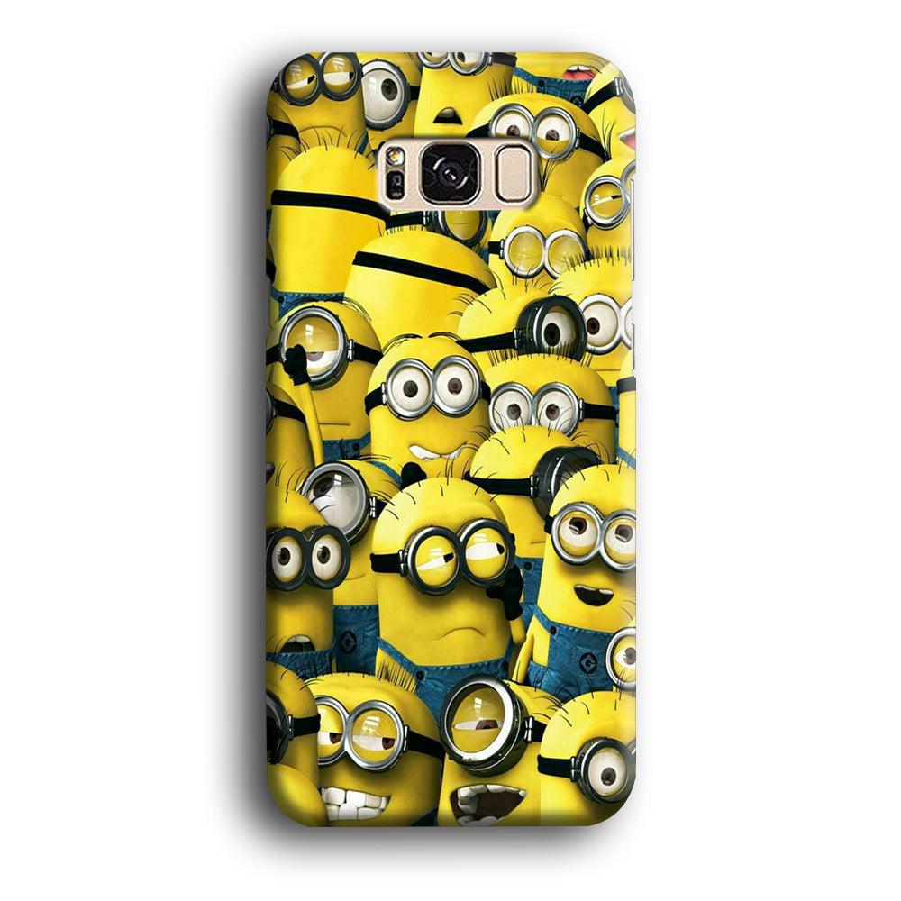 Lots of Minion Samsung Galaxy S8 Case-Plastic / Full Wrap (3D Case)-Xtracase