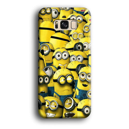 Lots of Minion Samsung Galaxy S8 Case-Plastic / Full Wrap (3D Case)-Xtracase