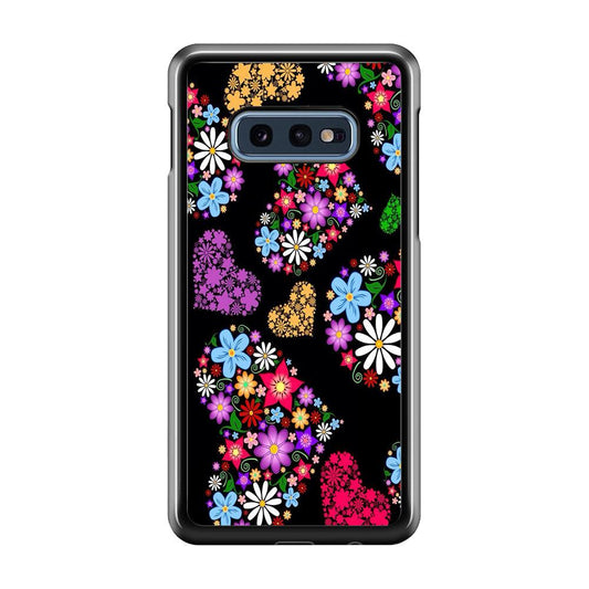 Love Colorfull Flower Samsung Galaxy S10E Case-Plastic / Full Wrap (3D Case)-Xtracase