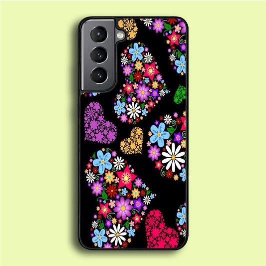 Love Colorfull Flower Samsung Galaxy A16 Case-Rubber / White (2D Case)-Xtracase