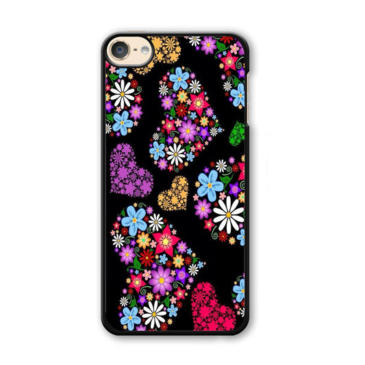 Love Colorfull Flower iPod Touch 6 Case-Plastic / Full Wrap (3D Case)-Xtracase