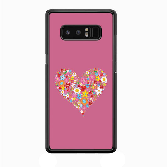 Love Flower Samsung Galaxy Note 8 Case-Plastic / Full Wrap (3D Case)-Xtracase