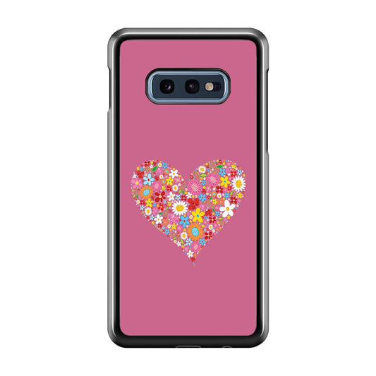 Love Flower Samsung Galaxy S10E Case-Plastic / Full Wrap (3D Case)-Xtracase