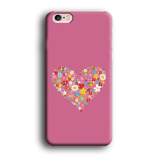 Love Flower iPhone 6 | 6s Case-Plastic / Full Wrap (3D Case)-Xtracase