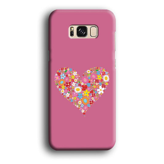 Love Flower Samsung Galaxy S8 Plus Case-Plastic / Full Wrap (3D Case)-Xtracase