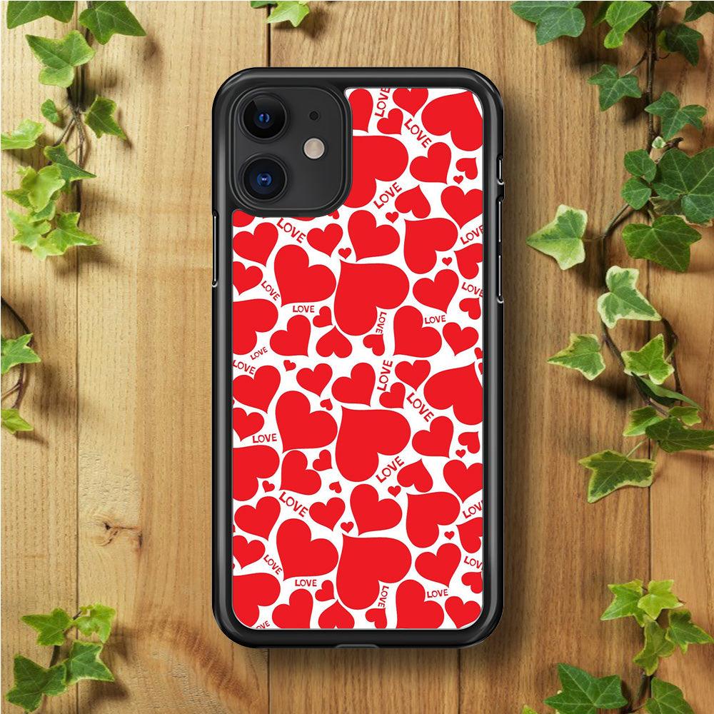 Love Full Case iPhone 11 Case-Rubber / Black (2D Case)-Xtracase
