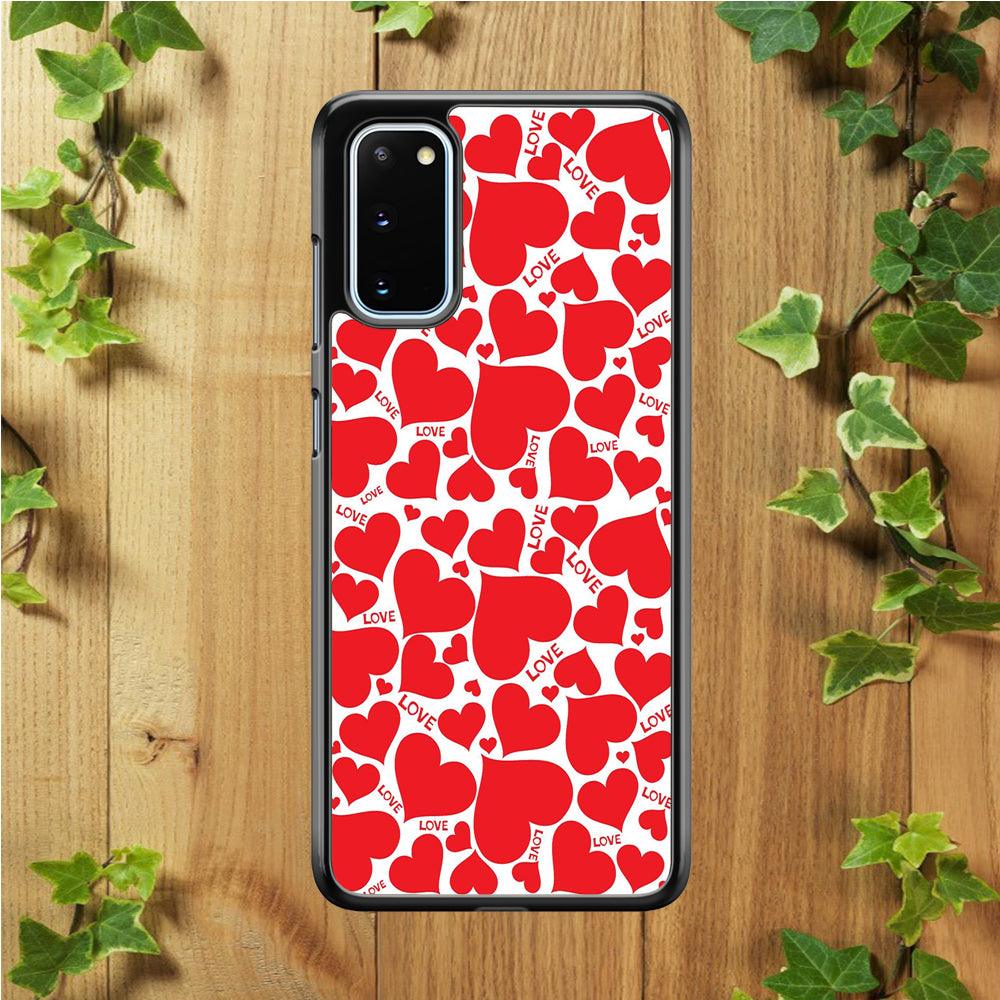 Love Full Case Samsung Galaxy S20 Case-Rubber / Black (2D Case)-Xtracase