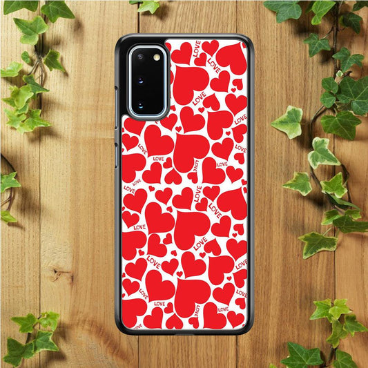 Love Full Case Samsung Galaxy S20 Case-Rubber / Black (2D Case)-Xtracase
