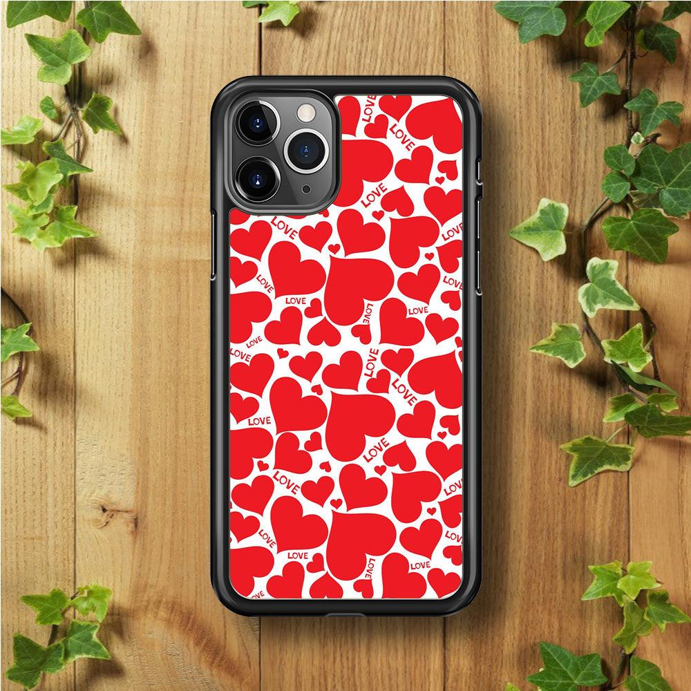 Love Full Case iPhone 11 Pro Case-Rubber / Black (2D Case)-Xtracase