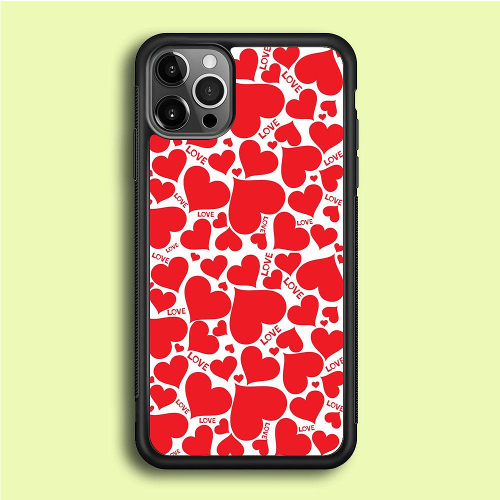 Love Full Case iPhone 12 Pro Case-Rubber / Black (2D Case)-Xtracase