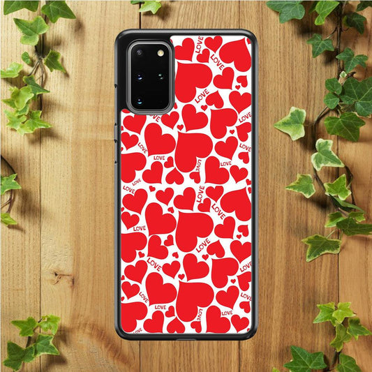 Love Full Case Samsung Galaxy S20 Plus Case-Rubber / White (2D Case)-Xtracase