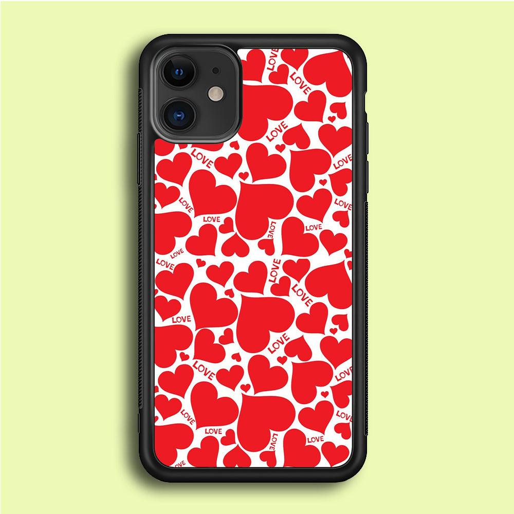Love Full Case iPhone 12 Case-Rubber / Black (2D Case)-Xtracase