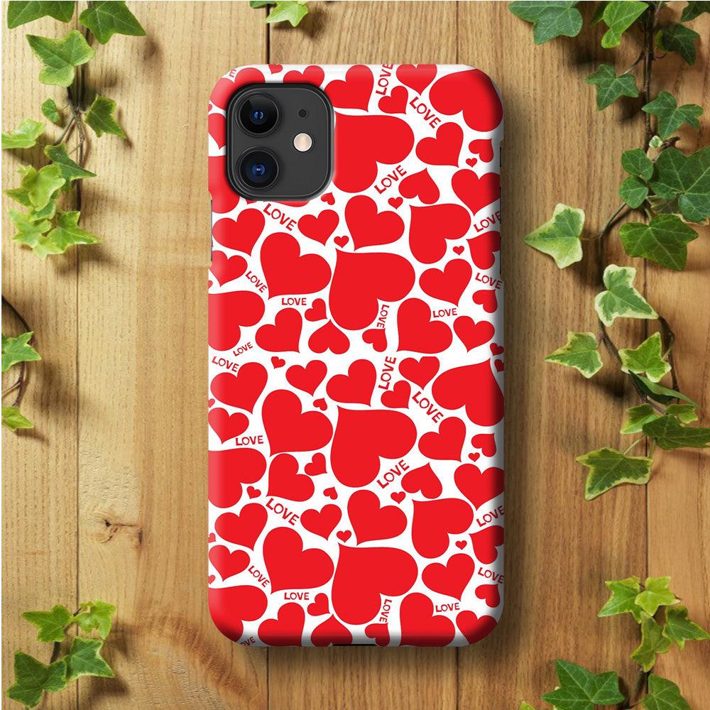 Love Full Case iPhone 11 Case-Plastic / Full Wrap (3D Case)-Xtracase