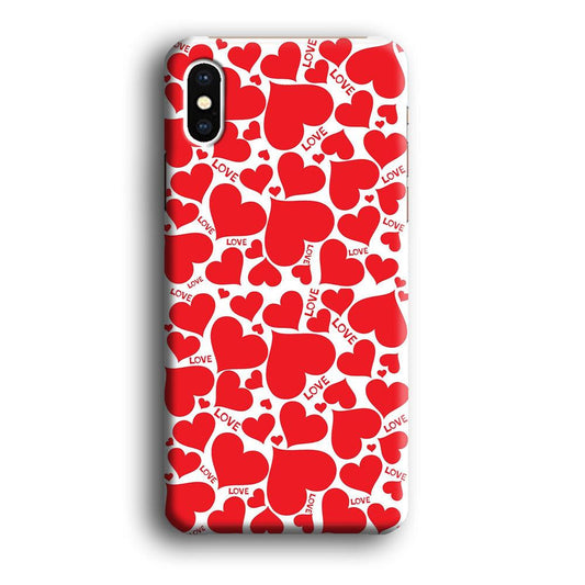 Love Full Case iPhone X Case-Plastic / Full Wrap (3D Case)-Xtracase