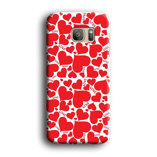 Love Full Case Samsung Galaxy S7 Edge Case-Plastic / Full Wrap (3D Case)-Xtracase