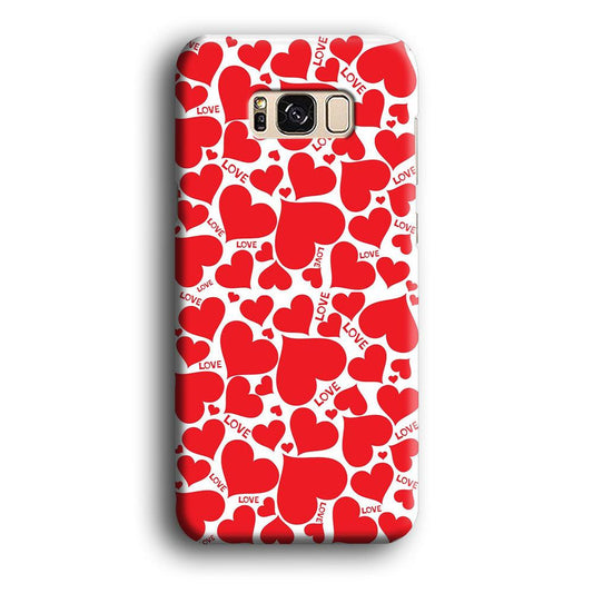 Love Full Case Samsung Galaxy S8 Case-Plastic / Full Wrap (3D Case)-Xtracase