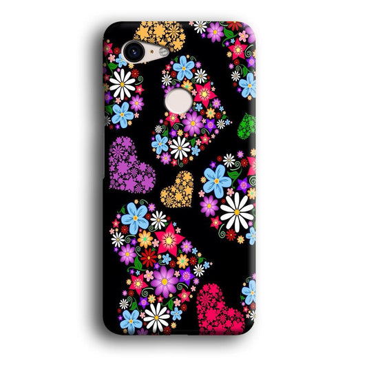 Love Colorfull Flower Google Pixel 3 3D Case-Xtracase