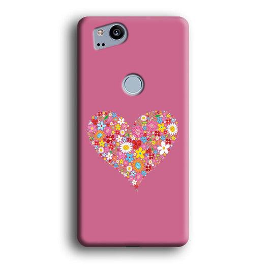 Love Flower Google Pixel 2 3D Case-Xtracase