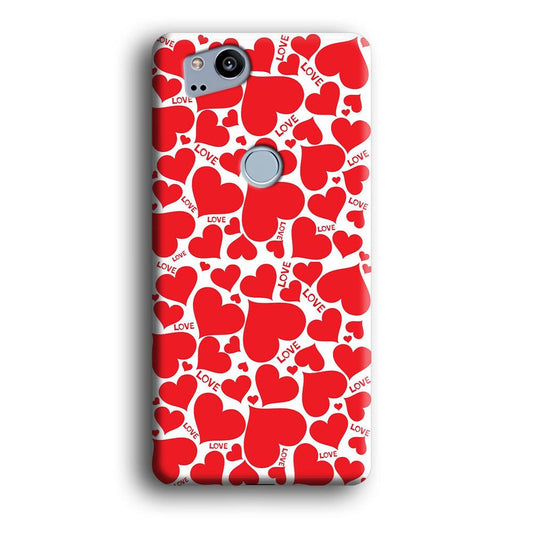 Love Full Case Google Pixel 2 3D Case-Xtracase