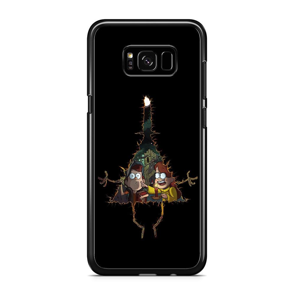 Mabel and Dipper Gravity Falls Samsung Galaxy S8 Case-Rubber / Black (2D Case)-Xtracase