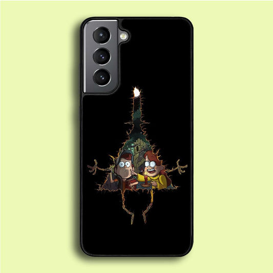 Mabel and Dipper Gravity Falls Samsung Galaxy A16 Case-Rubber / White (2D Case)-Xtracase