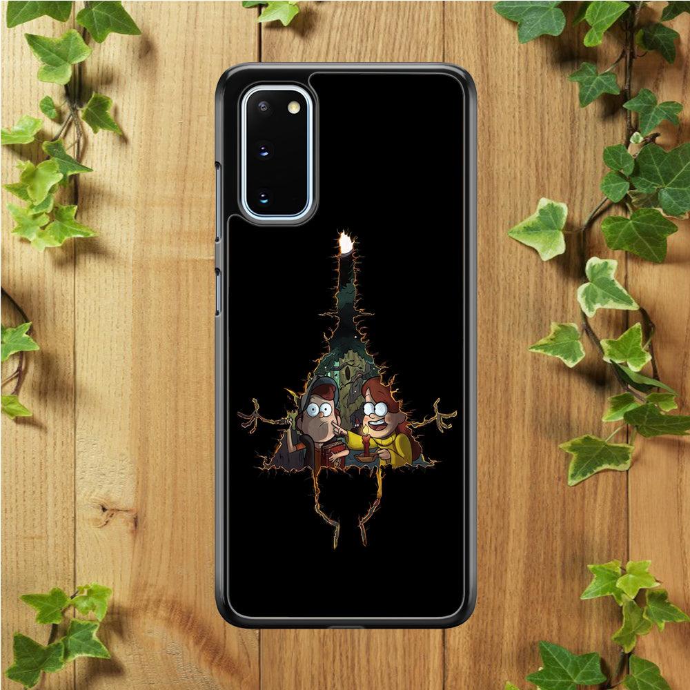 Mabel and Dipper Gravity Falls Samsung Galaxy S20 Case-Rubber / Black (2D Case)-Xtracase