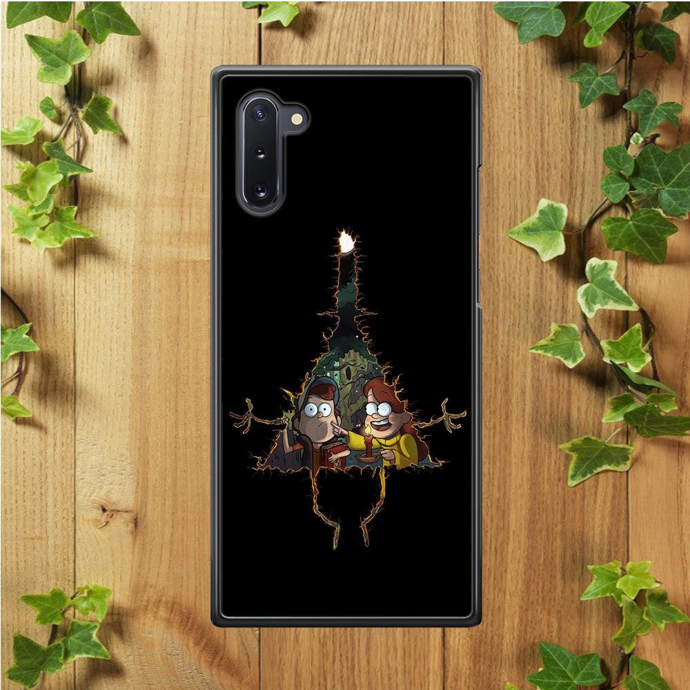 Mabel and Dipper Gravity Falls Samsung Galaxy Note 10 Case-Rubber / White (2D Case)-Xtracase