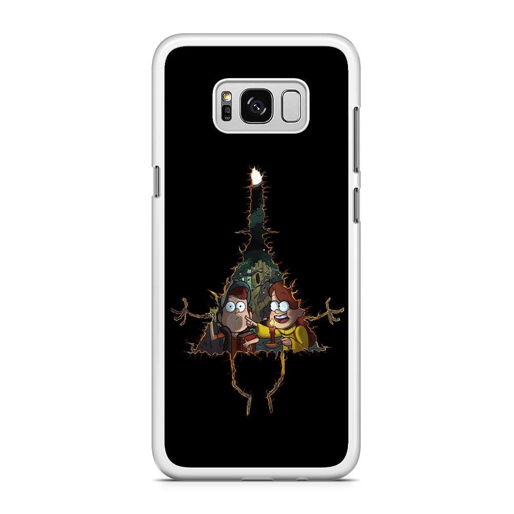 Mabel and Dipper Gravity Falls Samsung Galaxy S8 Case-Rubber / White (2D Case)-Xtracase