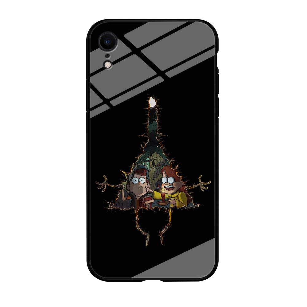 Mabel and Dipper Gravity Falls iPhone XR Case-Tempered Glass Case-Xtracase
