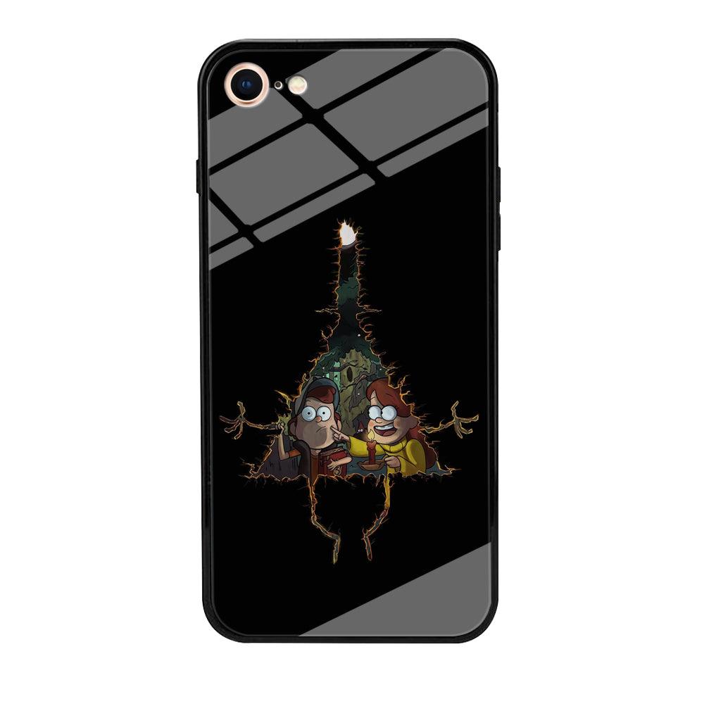 Mabel and Dipper Gravity Falls iPhone 7 Case-Tempered Glass Case-Xtracase