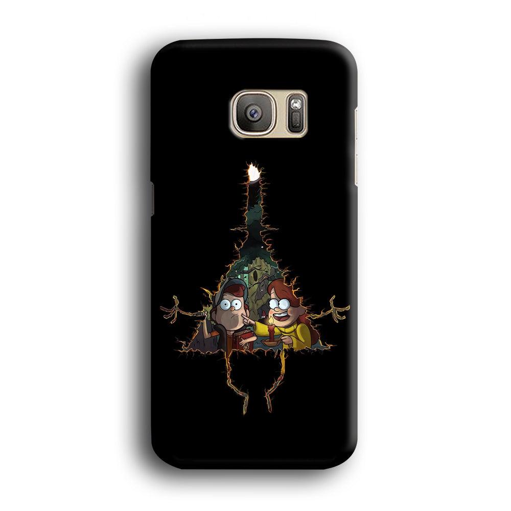 Mabel and Dipper Gravity Falls Samsung Galaxy S7 Edge Case-Plastic / Full Wrap (3D Case)-Xtracase