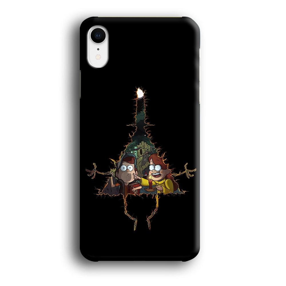 Mabel and Dipper Gravity Falls iPhone XR Case-Plastic / Full Wrap (3D Case)-Xtracase
