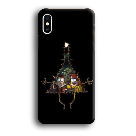 Mabel and Dipper Gravity Falls iPhone X Case-Plastic / Full Wrap (3D Case)-Xtracase