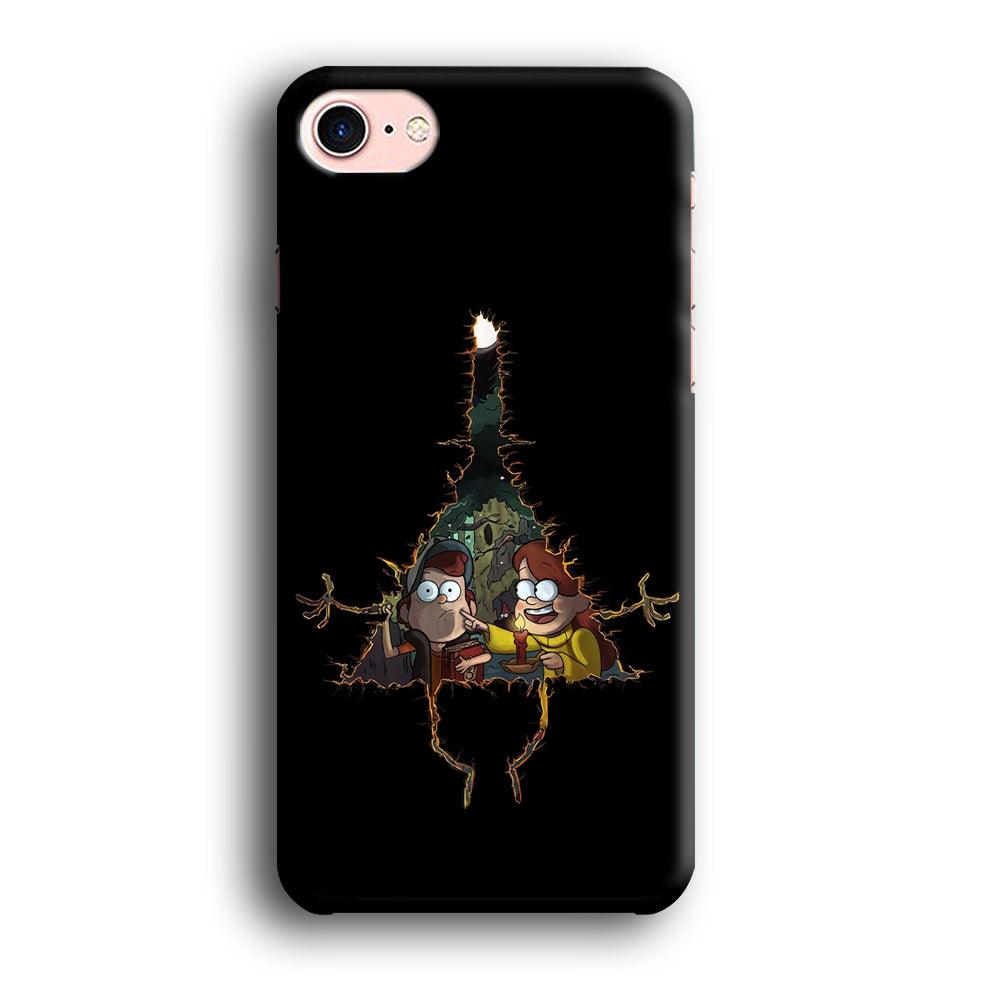 Mabel and Dipper Gravity Falls iPhone 7 Case-Plastic / Full Wrap (3D Case)-Xtracase