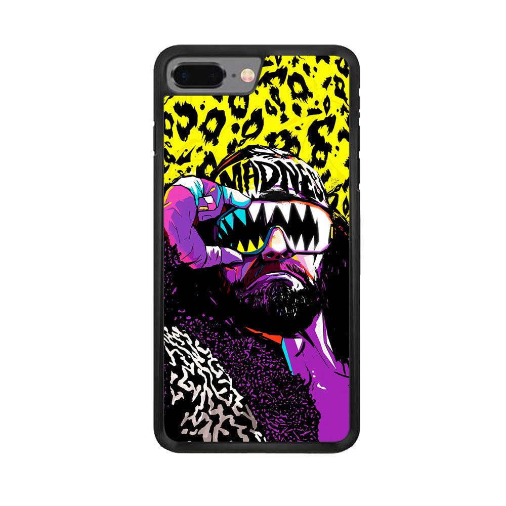 Macho Man Randy Savage iPhone 7 Plus Case-Rubber / Black (2D Case)-Xtracase