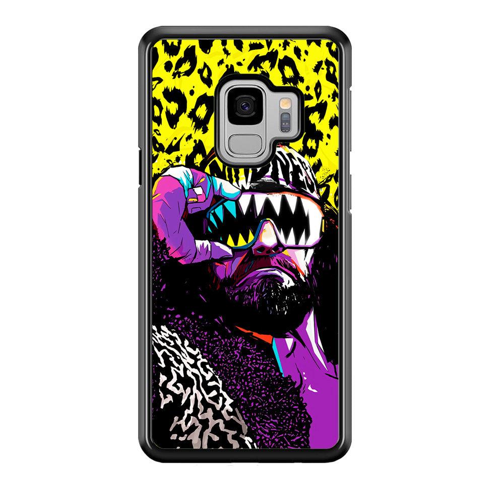 Macho Man Randy Savage Samsung Galaxy S9 Case-Rubber / White (2D Case)-Xtracase