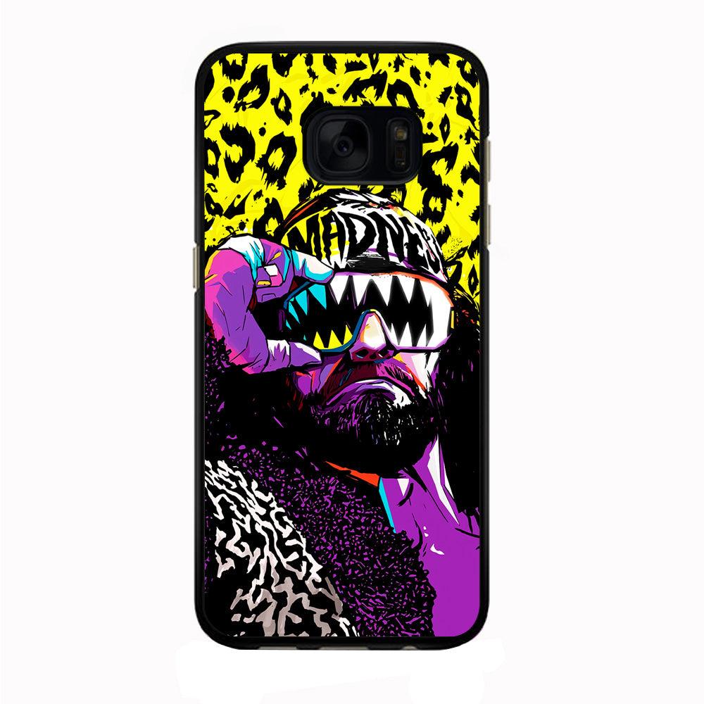 Macho Man Randy Savage Samsung Galaxy S7 Edge Case-Rubber / Black (2D Case)-Xtracase