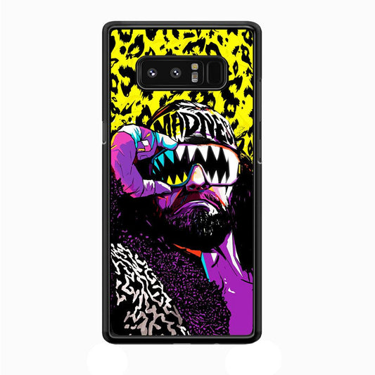 Macho Man Randy Savage Samsung Galaxy Note 8 Case-Rubber / Black (2D Case)-Xtracase
