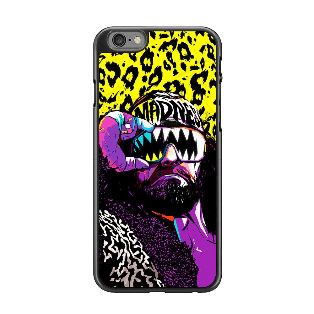 Macho Man Randy Savage iPhone 6 | 6s Case-Rubber / Black (2D Case)-Xtracase