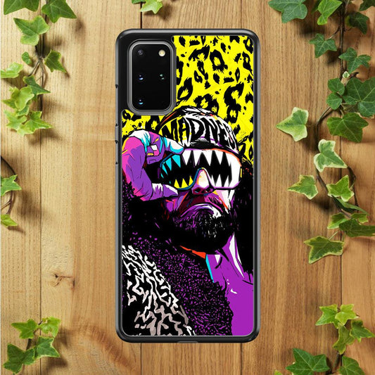 Macho Man Randy Savage Samsung Galaxy S20 Plus Case-Rubber / White (2D Case)-Xtracase