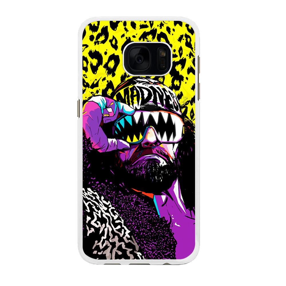 Macho Man Randy Savage Samsung Galaxy S7 Edge Case-Rubber / White (2D Case)-Xtracase