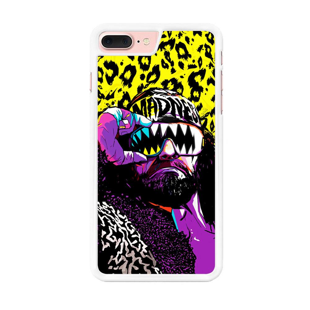 Macho Man Randy Savage iPhone 7 Plus Case-Rubber / White (2D Case)-Xtracase