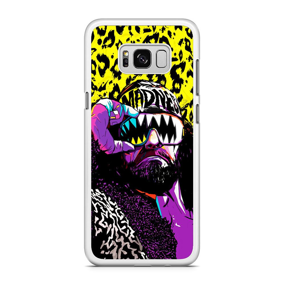 Macho Man Randy Savage Samsung Galaxy S8 Plus Case-Rubber / White (2D Case)-Xtracase